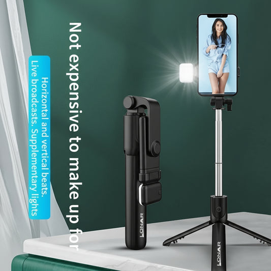 Extendable Flash 3-in-1 Selfie Stick Tripod with Bluetooth Remote